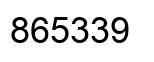 Number 865339 black image
