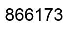 Number 866173 black image