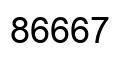 Number 86667 black image