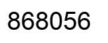 Number 868056 black image