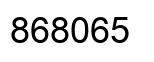 Number 868065 black image