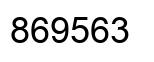 Number 869563 black image