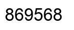 Number 869568 black image