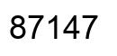 Número 87147 imagen negro
