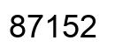 Número 87152 imagen negro