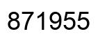 Number 871955 black image