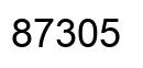 Number 87305 black image