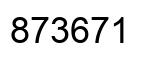 Número 873671 imagen negro