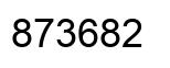 Número 873682 imagen negro