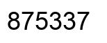 Número 875337 imagen negro