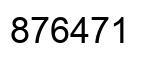 Number 876471 black image