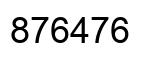 Number 876476 black image