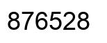 Number 876528 black image