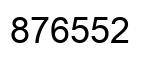 Number 876552 black image