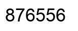 Number 876556 black image