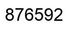Number 876592 black image