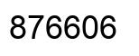 Number 876606 black image