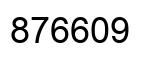 Number 876609 black image