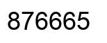 Número 876665 imagen negro