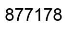 Number 877178 black image