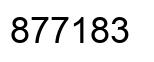 Number 877183 black image