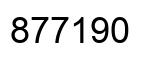 Number 877190 black image