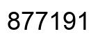 Number 877191 black image
