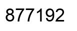 Number 877192 black image