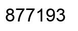 Number 877193 black image