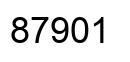 Number 87901 black image