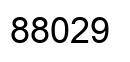 Number 88029 black image