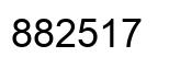 Number 882517 black image