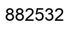 Number 882532 black image