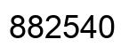 Number 882540 black image
