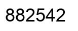 Number 882542 black image