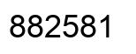 Number 882581 black image