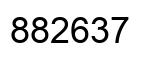 Number 882637 black image