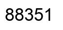 Número 88351 imagen negro