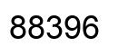 Number 88396 black image
