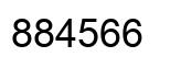 Number 884566 black image
