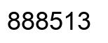 Number 888513 black image