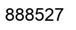 Number 888527 black image