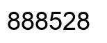 Number 888528 black image