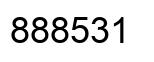 Number 888531 black image