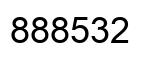 Number 888532 black image