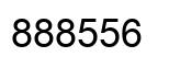 Number 888556 black image