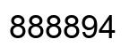 Number 888894 black image