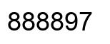 Number 888897 black image