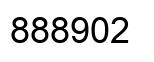 Number 888902 black image