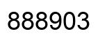 Number 888903 black image